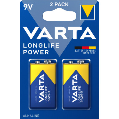 Varta Longlife Power 9V Blister 2 | 04922 121 412