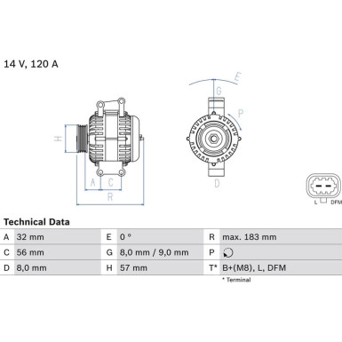 Lichtmaschine | OPEL,SAAB | 0 986 044 020