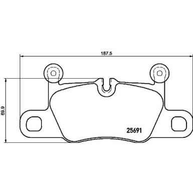 BREMBO Bremsklötze HA | PORSCHE 911 11 | P 65 031