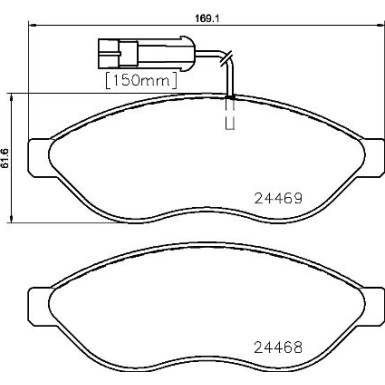 BREMBO Bremsklötze VA | CITROEN Jumper,FIAT,PEUG Boxer 06 | P 23 143