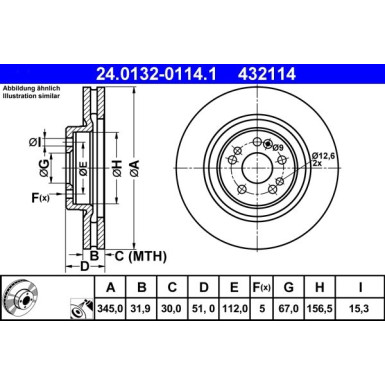 Bremsscheibe Db P. W163 98-05 | 24.0132-0114.1