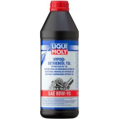 Liqui Moly Hypoid-Getriebeöl (GL4/5) TDL SAE 80W-90 1 l | 20645 | 1L Dose Kunststoff