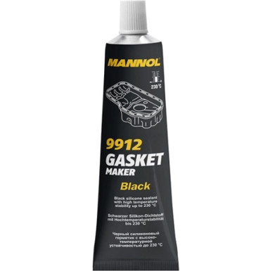 MANNOL Gasket Maker Black 9912 Hochtemperatursilikon Schwarz 85g