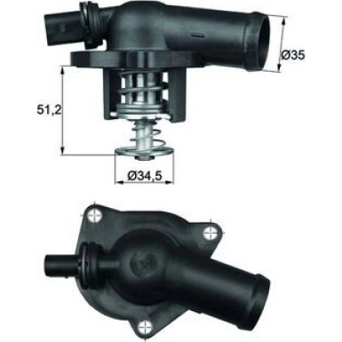 Integralthermostat | VAG A2,Golf,Lupo 1.4/1.6FSI 01 | TI 17 109