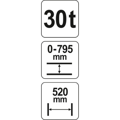 Hydraulische Werkstattpresse 30T | YT-55582