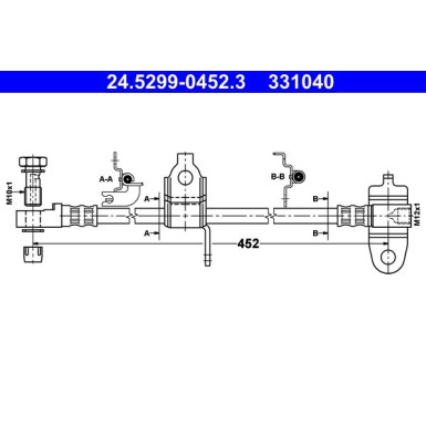 Bremsschlauch | 24.5299-0452.3