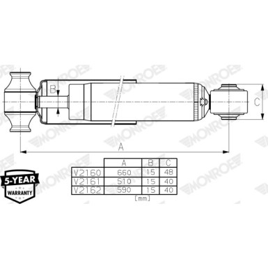 MONROE VAN-MAGNUM HA li/re | FORD Transit 16 | V2162