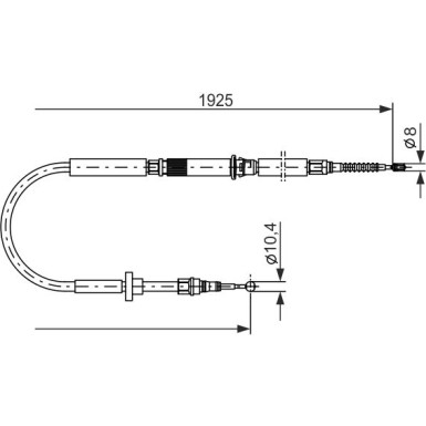 Handbremsseil | AUDI A6 97 | 1987477959