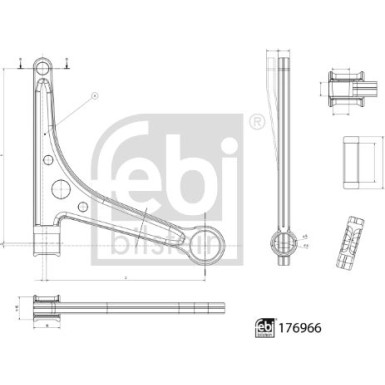 Querlenker VA li | VW T4 90 | 176966