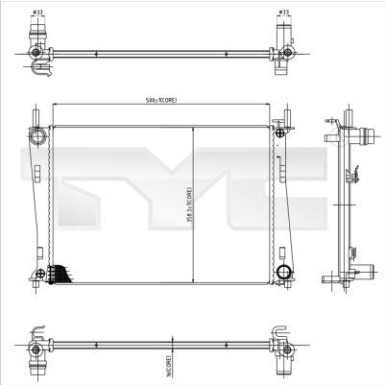 TYC Motorkühler | 710-0031