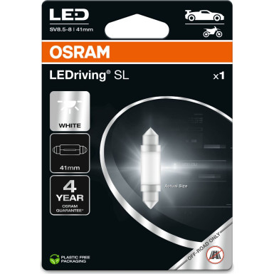 Festoon 41 mm LEDriving SL White 6000K 12V Blister 1 Stück