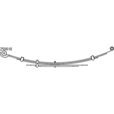 Federpaket - Federung/Dämpfung Toyota T. Hilux 04- (3+2) (610/690mm) | 10.250.610.00