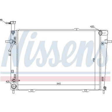 Wasserkühler PKW | HYUNDAI TUCSON 2.0-2.7 AUT.04 | 67479