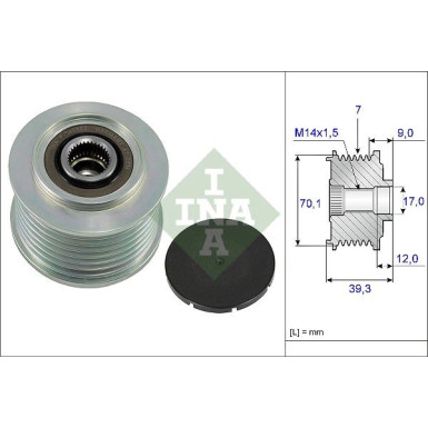 Generatorfreilauf | HONDA Accord,CR-V 2.2i-DTEC 08 | 535 0214 10