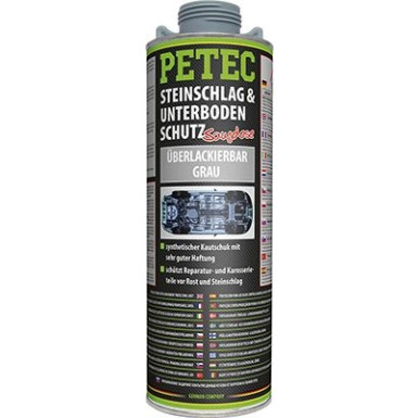 Petec Steinschlag- & Unterbodenschutz Kautschukbasis Überlackeirbar Grau 1000ml | 73310