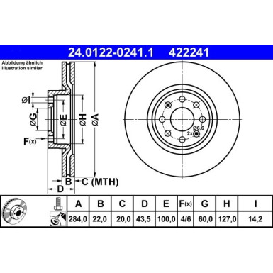 Bremsscheibe | 24.0122-0241.1