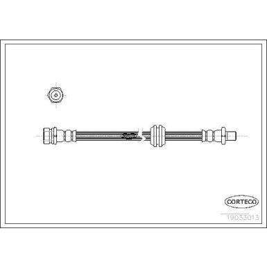 CORTECO Bremsschlauch | 19033013