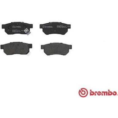 BREMBO Bremsklötze HA | HONDA Accord, Civic, Concerto 85-01 | P 28 017