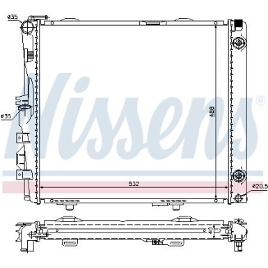 Wasserkühler PKW | MERCEDES W124 | 62683A