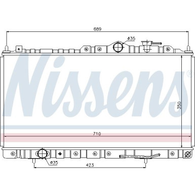 Wasserkühler PKW | MITSUBISHI ECLIPSE AUT 00 | 68180