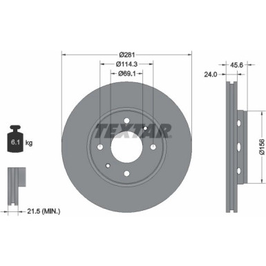 Bremsscheibe Volvo P. S40/V40 97-/Carisma 00 | 92100403