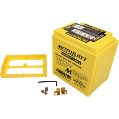 Motorrad Batterie 12V 32Ah/390A P+ (Abmessungen: 166X126X175/192) | MBTX30U