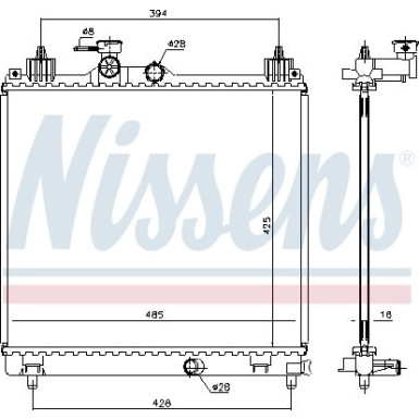 Wasserkühler PKW | Suzuki Ignis III 16 | 606550