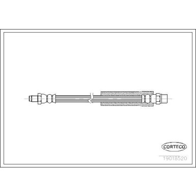 CORTECO Bremsschlauch | 19018520