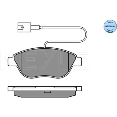 Bremsbelagsatz Fiat P. Stilo 1.9D/Doblo 10- Mit Sensor | 025 237 0919/W