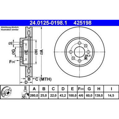 Bremsscheibe | 24.0125-0198.1