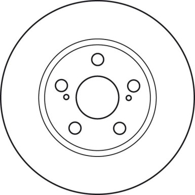 Bremsscheibe Toyota P. Prius 03-09 | DF4906