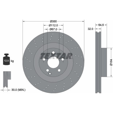 Bremsscheibe Db P. W211/W212/W221 02 | 92176405