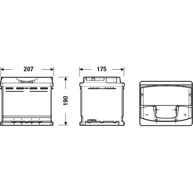 EXIDE Starterbatterie | EA530