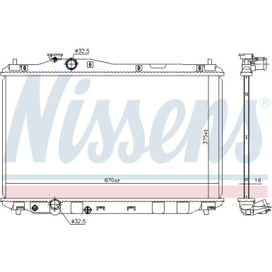 Wasserkühler PKW | HONDA CIVIC 1.6i 12 | 68093