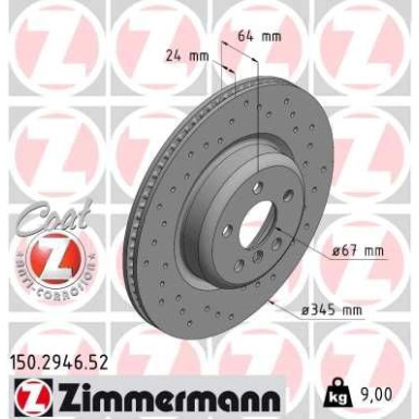 Bremsscheibe HA Sport | BMW 3,5,6,7,8,X3,X4,X7,TOYOTA 15 | 150.2946.52