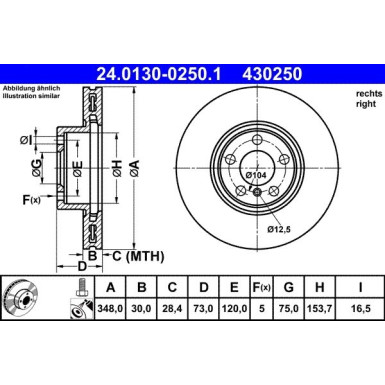 Bremsscheibe | 24.0130-0250.1