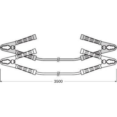 Osram | BATTERYstart PRO Batterie Starthilfekabel 700A 1Set | OSC250