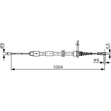 Handbremsseil re | MERCEDES R171 | 1987482023