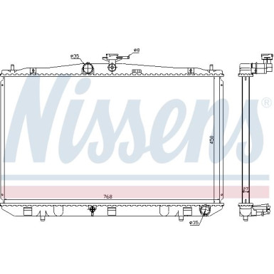 Wasserkühler PKW | LEXUS RX450h 09 | 646833