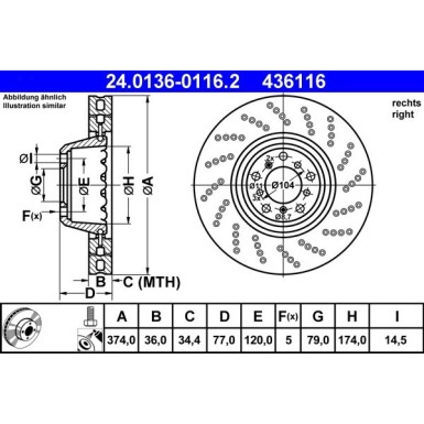 Bremsscheibe | 24.0136-0116.2