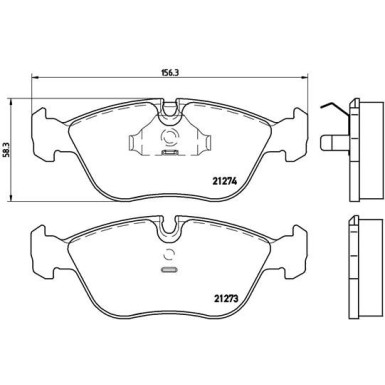 BREMBO Bremsklötze VA | VOLVO S70/850 91 | P 86 013