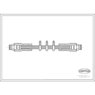 CORTECO Bremsschlauch | 19018111