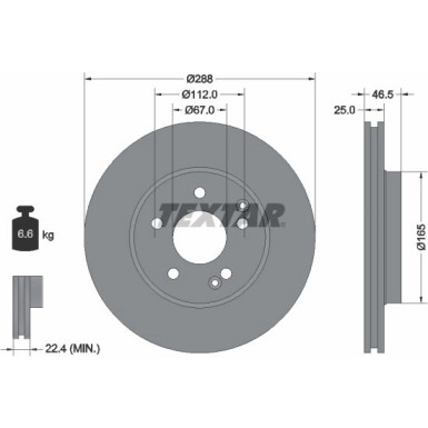 Bremsscheibe Db P. W202/W203/W210 95-07 | 92105905