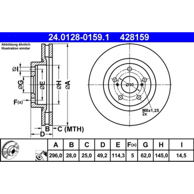 Bremsscheibe Toyota P. Camry/Rav-4 06 | 24.0128-0159.1