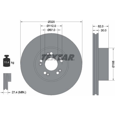 Bremsscheibe Db P. W140 300 | 92056600