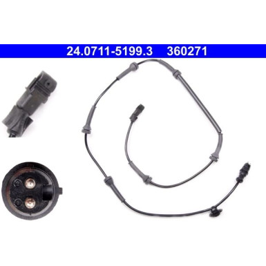 ATE ABS Sensor | 24.0711-5199.3