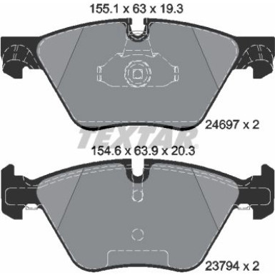 Bremsbelagsatz Bmw P. F10/F11 520-535 10 | 2469701