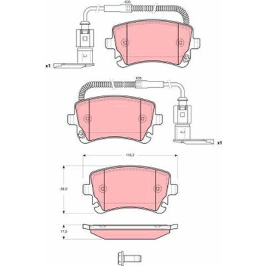 Bremsklötze HA | VW Phaeton 02 | GDB1508