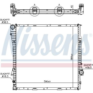 Wasserkühler PKW | BMW X5 3,0D/4,4i-4,8i 00 | 60787A