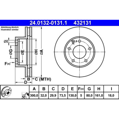 Bremsscheibe | 24.0132-0131.1